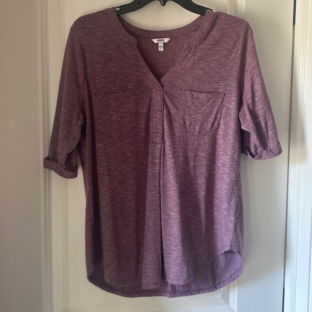 ✨2/$10 Sonoma Purple Shirt